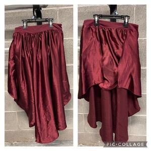 Maroon high low dance skirt -great condition - great for lyrical or contemporary
